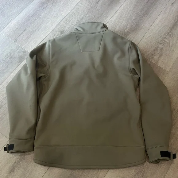 Carhartt‎ 102199 Crowley Jacket Men Small Brown Water Repellent Zip Pocket Nylon - Picture 5 of 16